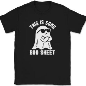 This Is Boo Sheet Funny Halloween Ghost Costume Fan Gift Graphic T-Shirt 05